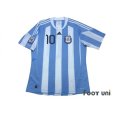 Photo1: Argentina 2010 Home Shirt #10 Messi 2010 South Africa FIFA World Cup Patch/Badge (1)