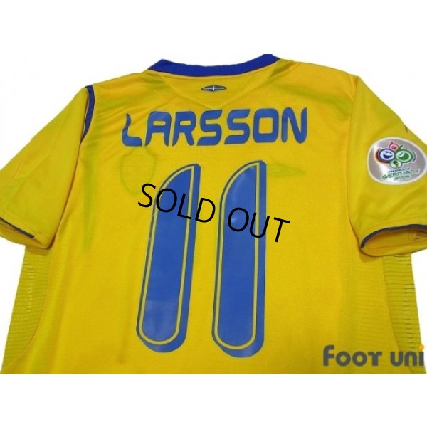 Photo4: Sweden 2006 Home Shirt #11 Larsson FIFA World Cup 2006 Germany Patch/Badge