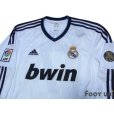 Photo3: Real Madrid 2012-2013 Home L/S Shirt #7 Ronaldo 110 ANOS 1902-2012 Patch/Badge LFP Patch/Badge w/tags (3)