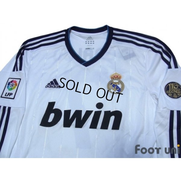 Photo3: Real Madrid 2012-2013 Home L/S Shirt #7 Ronaldo 110 ANOS 1902-2012 Patch/Badge LFP Patch/Badge w/tags