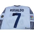 Photo4: Real Madrid 2012-2013 Home L/S Shirt #7 Ronaldo 110 ANOS 1902-2012 Patch/Badge LFP Patch/Badge w/tags (4)