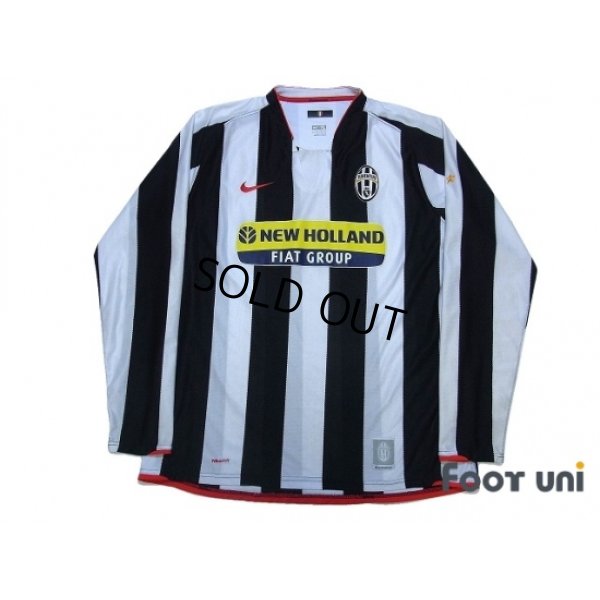 Photo1: Juventus 2007-2008 Home Long Sleeve Shirt