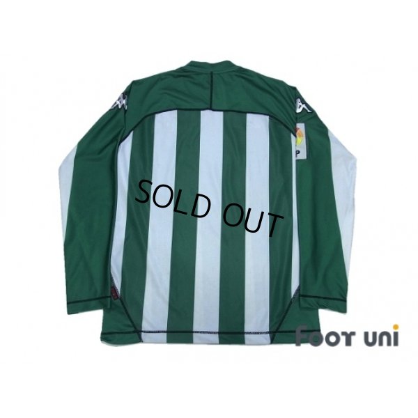 Photo2: Real Betis 2004-2005 Home L/S Shirt LFP Patch/Badge