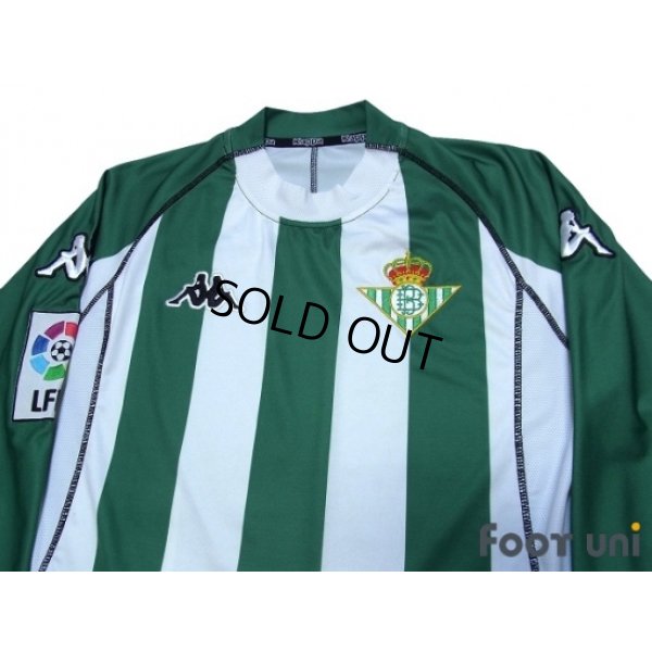 Photo3: Real Betis 2004-2005 Home L/S Shirt LFP Patch/Badge