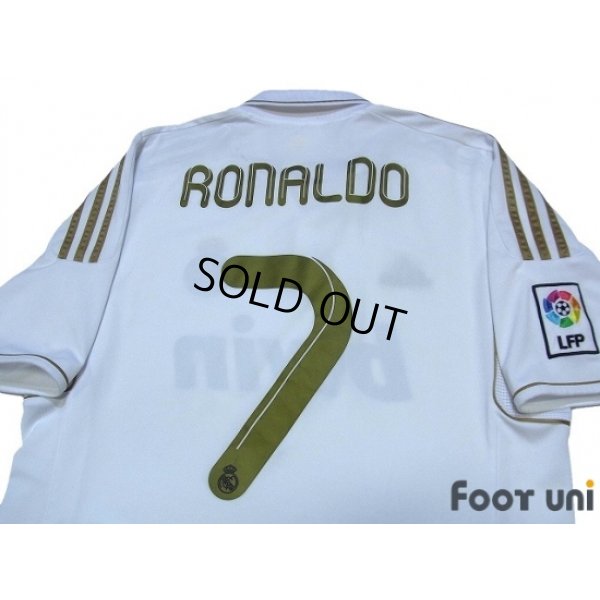 Photo4: Real Madrid 2011-2012 Home Shirt #7 Ronaldo LFP Patch/Badge