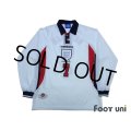 England 1998 Home Long Sleeve Shirt #7 Beckham