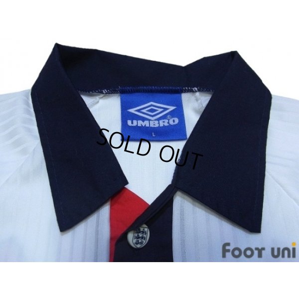 Photo5: England 1998 Home Long Sleeve Shirt #7 Beckham