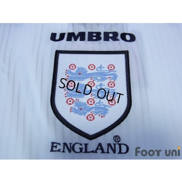 Photo7: England 1998 Home Long Sleeve Shirt #7 Beckham