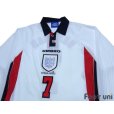 Photo3: England 1998 Home Long Sleeve Shirt #7 Beckham