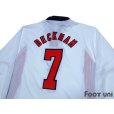 Photo4: England 1998 Home Long Sleeve Shirt #7 Beckham