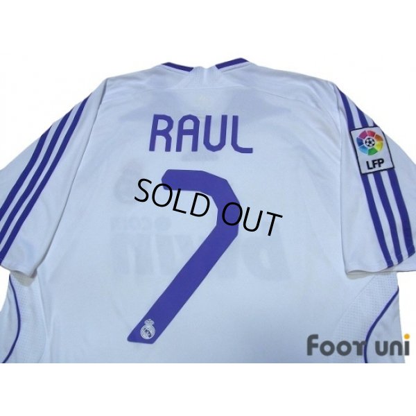 Photo4: Real Madrid 2007-2008 Home Shirt #7 Raul LFP Patch/Badge