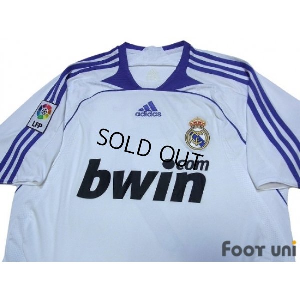 Photo3: Real Madrid 2007-2008 Home Shirt #7 Raul LFP Patch/Badge