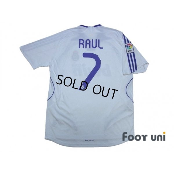 Photo2: Real Madrid 2007-2008 Home Shirt #7 Raul LFP Patch/Badge