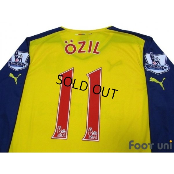 Photo4: Arsenal 2014-2015 Away Long Sleeve Shirt #11 Ozil w/tags BARCLAYS PREMIER LEAGUE Patch/Badge