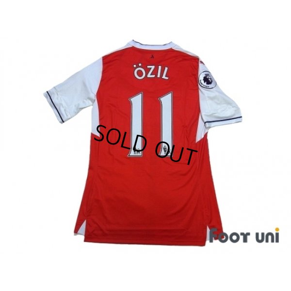 Photo2: Arsenal 2016-2017 Home Authentic Shirt #11 Ozil