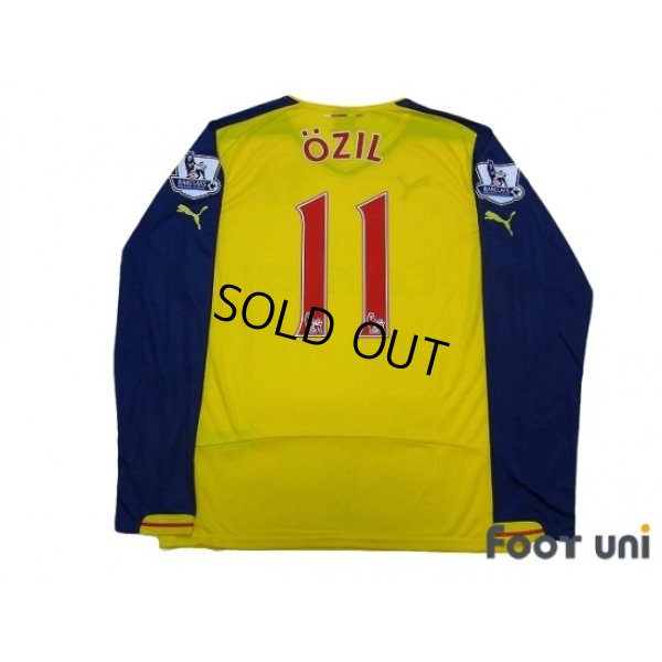 Photo2: Arsenal 2014-2015 Away Long Sleeve Shirt #11 Ozil w/tags BARCLAYS PREMIER LEAGUE Patch/Badge