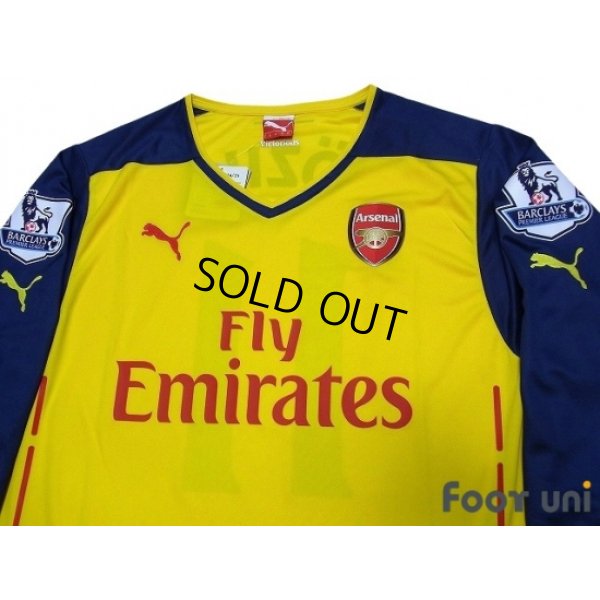 Photo3: Arsenal 2014-2015 Away Long Sleeve Shirt #11 Ozil w/tags BARCLAYS PREMIER LEAGUE Patch/Badge