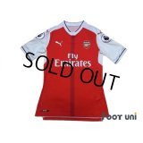 Arsenal 2016-2017 Home Authentic Shirt #11 Ozil