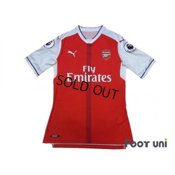 Photo1: Arsenal 2016-2017 Home Authentic Shirt #11 Ozil