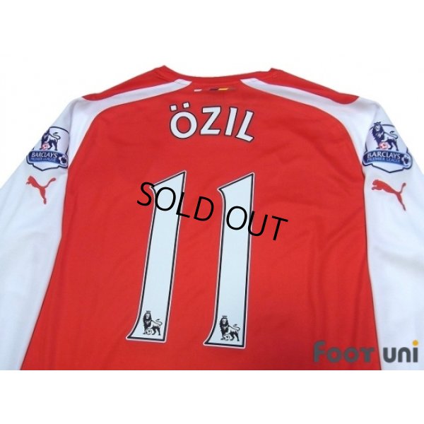 Photo4: Arsenal 2014-2015 Home Long Sleeve Shirt #11 Ozil w/tags