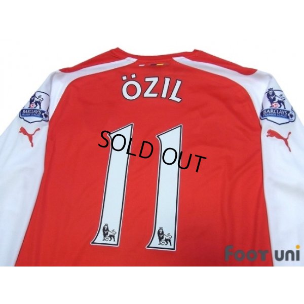 Photo4: Arsenal 2014-2015 Home Long Sleeve Shirt #11 Ozil w/tags