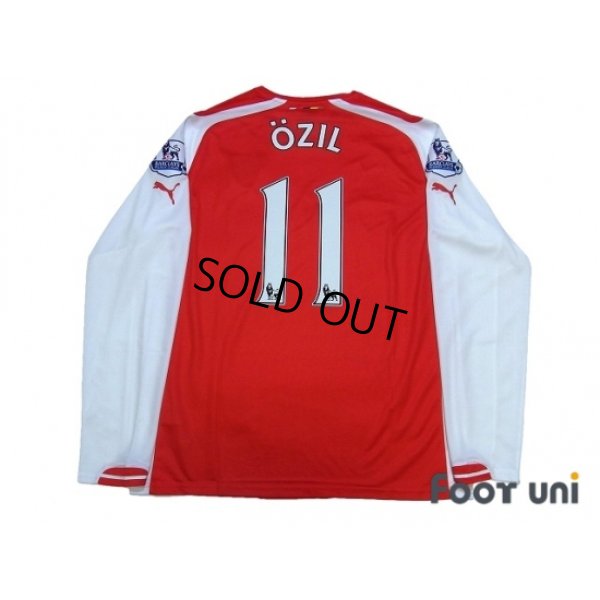 Photo2: Arsenal 2014-2015 Home Long Sleeve Shirt #11 Ozil w/tags