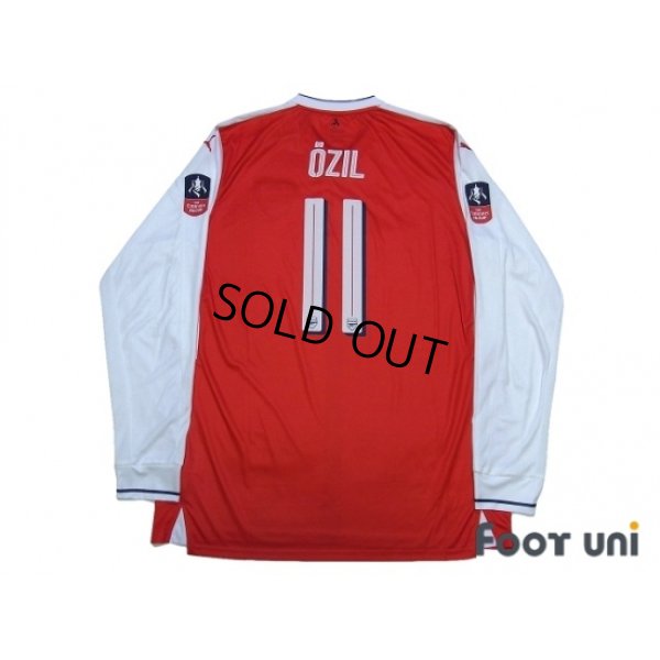 Photo2: Arsenal 2016-2017 Home Long Sleeve Shirt #11 Ozil The Emirates FA CUP Patch/Badge w/tags