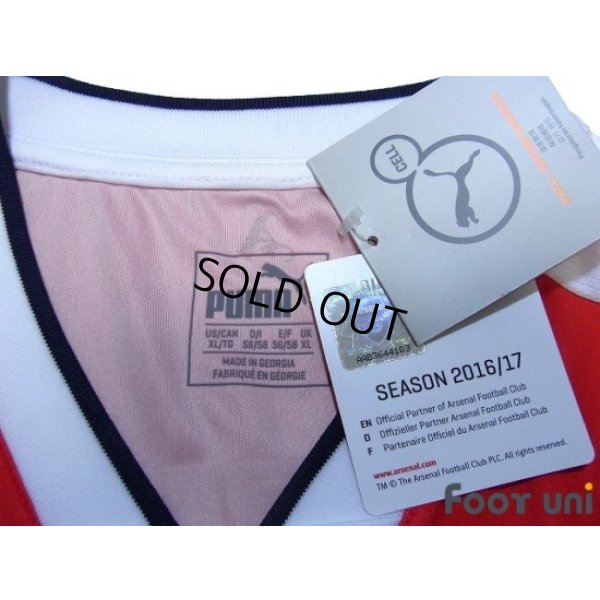 Photo5: Arsenal 2016-2017 Home Long Sleeve Shirt #11 Ozil The Emirates FA CUP Patch/Badge w/tags