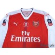 Photo3: Arsenal 2016-2017 Home Long Sleeve Shirt #11 Ozil The Emirates FA CUP Patch/Badge w/tags