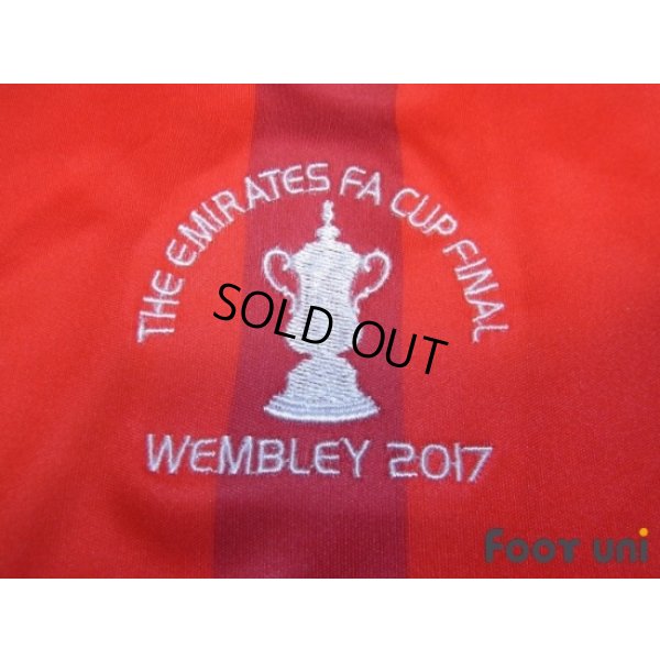 Photo6: Arsenal 2016-2017 Home Long Sleeve Shirt #11 Ozil The Emirates FA CUP Patch/Badge w/tags