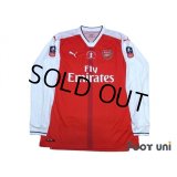 Arsenal 2016-2017 Home Long Sleeve Shirt #11 Ozil The Emirates FA CUP Patch/Badge w/tags