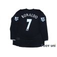 Photo2: Manchester United 2003-2005 Away Long Sleeve Shirt #7 Ronaldo BARCLAYCARD PREMIERSHIP Patch/Badge (2)