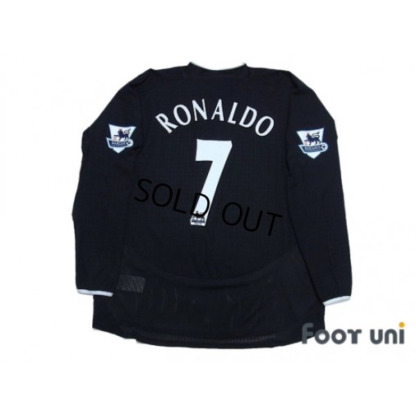 Photo2: Manchester United 2003-2005 Away Long Sleeve Shirt #7 Ronaldo BARCLAYCARD PREMIERSHIP Patch/Badge