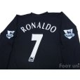 Photo4: Manchester United 2003-2005 Away Long Sleeve Shirt #7 Ronaldo BARCLAYCARD PREMIERSHIP Patch/Badge (4)