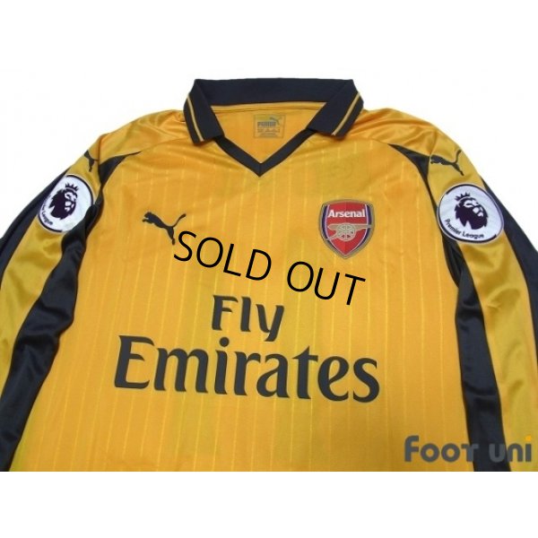 Photo3: Arsenal 2016-2017 Away Long Sleeve Shirt #11 Ozil w/tags