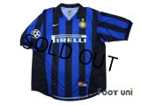 Inter Milan 1998-1999 Home Shirt #10 Baggio Champions League Patch/Badge w/tags