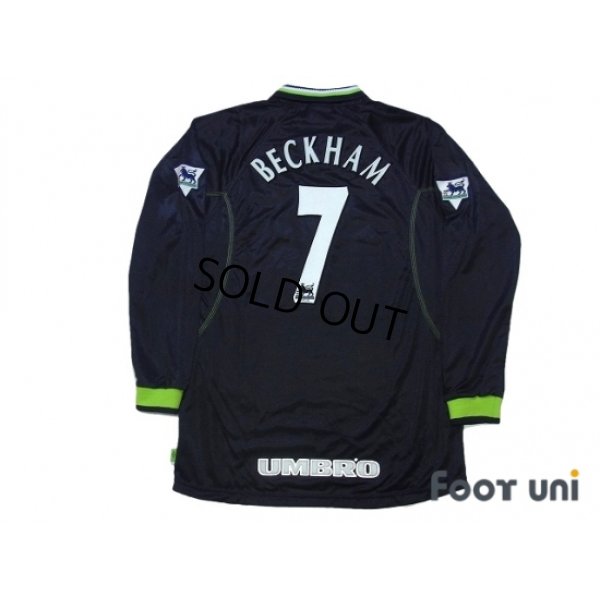 Photo2: Manchester United 1998-1999 3rd Long Sleeve Shirt #7 Beckham w/tags