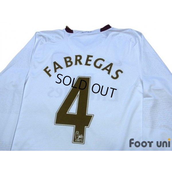 Photo4: Arsenal 2007-2008 Away Authentic Long Sleeve Shirt #4 Fabregas