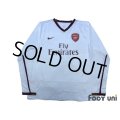 Arsenal 2007-2008 Away Authentic Long Sleeve Shirt #4 Fabregas