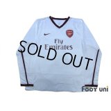 Arsenal 2007-2008 Away Authentic Long Sleeve Shirt #4 Fabregas