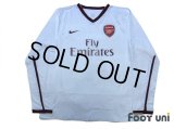 Arsenal 2007-2008 Away Authentic Long Sleeve Shirt #4 Fabregas