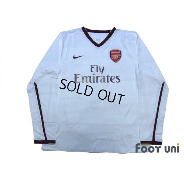 Photo1: Arsenal 2007-2008 Away Authentic Long Sleeve Shirt #4 Fabregas