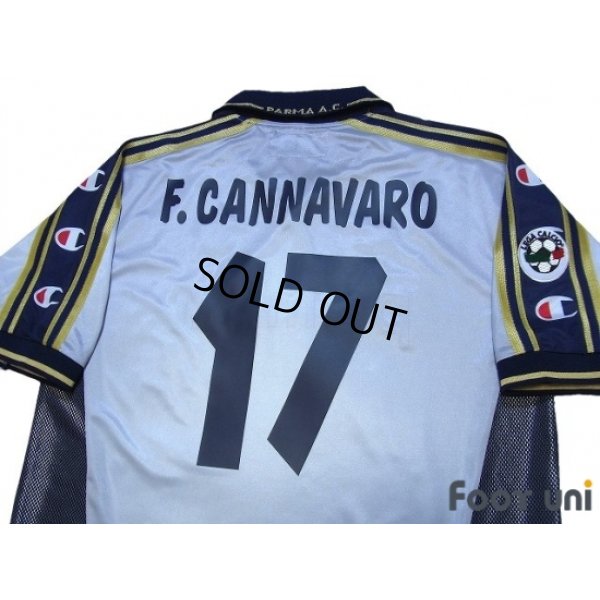 Photo4: Parma 2000-2001 3rd Shirt #17 F.Cannavaro Lega Calcio Patch/Badge