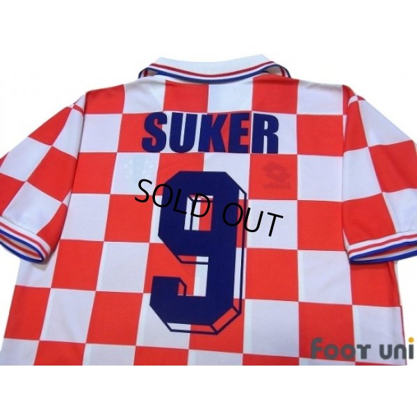 Photo4: Croatia 1995 Home Shirt #9 Suker