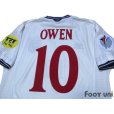 Photo4: England Euro 2000 Home Shirt #10 Owen UEFA Euro 2000 Patch/Badge UEFA Fair Play Patch/Badge