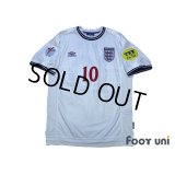 England Euro 2000 Home Shirt #10 Owen UEFA Euro 2000 Patch/Badge UEFA Fair Play Patch/Badge