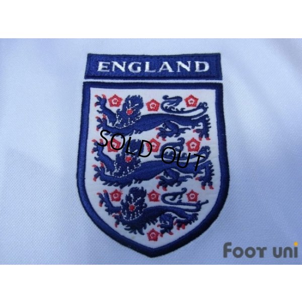 Photo7: England Euro 2000 Home Shirt #10 Owen UEFA Euro 2000 Patch/Badge UEFA Fair Play Patch/Badge
