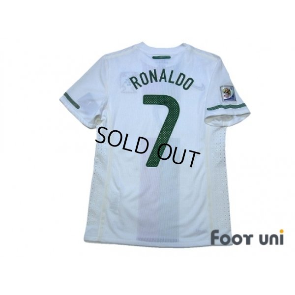 Photo2: Portugal 2010 Away Authentic Shirt #7 Ronaldo w/tags