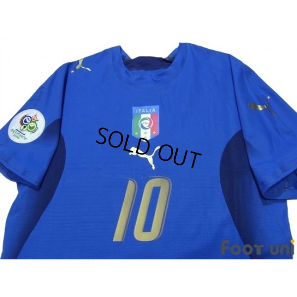 Photo3: Italy 2006 Home Authentic Shirt #10 Totti FIFA World Cup 2006 Germany Patch/Badge