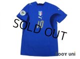 Italy 2006 Home Authentic Shirt #10 Totti FIFA World Cup 2006 Germany Patch/Badge